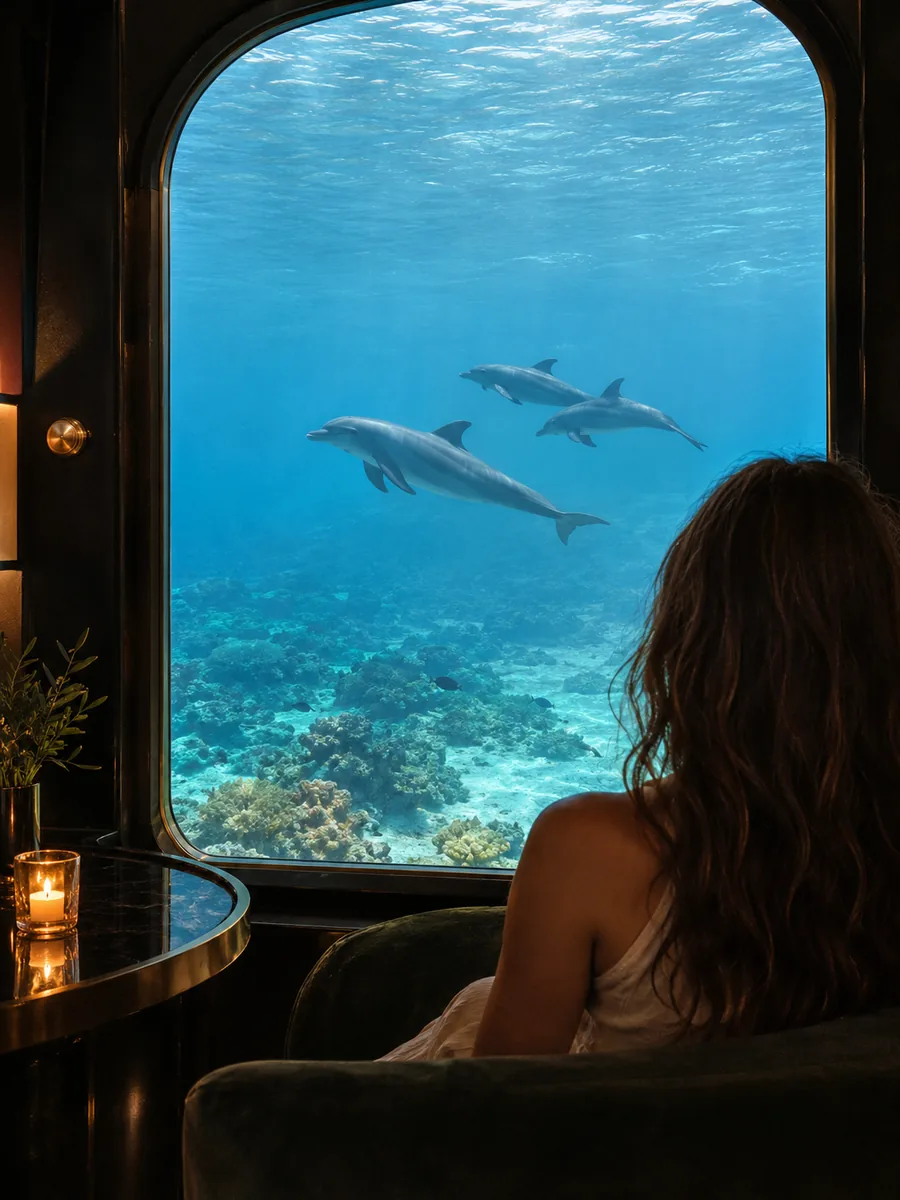 Blick auf das Delfinhaus – Shaab Samadai